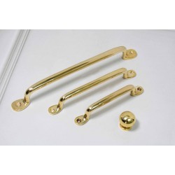 Unlacquered Brass Polished Serene Handles and Knobs I Solid Brass | Limited Stock